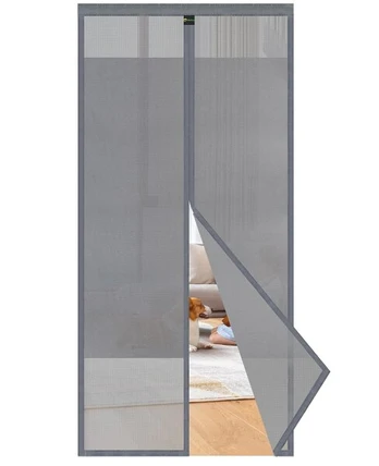 Sekey magnetinis durų tinklelis 100 × 220 cm, pilkas