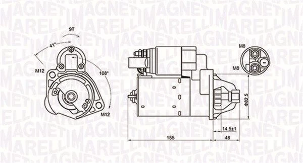 Starteris MAGNETI MARELLI 063721394010