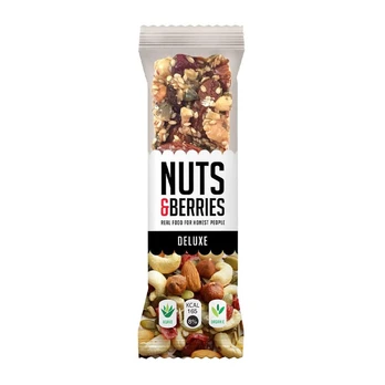 Riešutų ir uogų batonėlis DELUXE