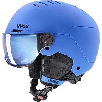 Slidinėjimo šalmas Uvex Rocket JR Visor, mėlynas, 51-55 cm