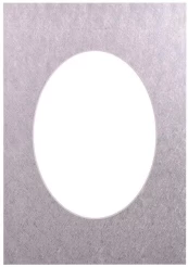 Passepartout 30x40, silver oval kaina