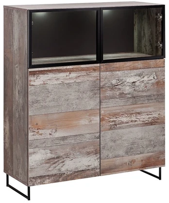 Spintelė ASM Plank Plank, ruda, 100 cm x 40 cm x 120 cm