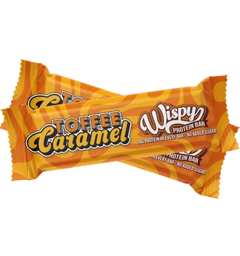 Wispy Protein Bar, Toffee Caramel, 55 g