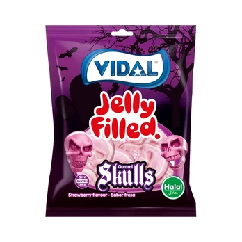 Guminukai VIDAL JELLY FILLES SKULLS, 90 g