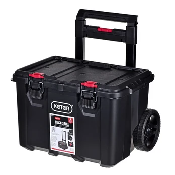 Darbo įrankių dėžė su ratukais KETER StackNRoll, 52,5 x 41,1 x 55,5 cm