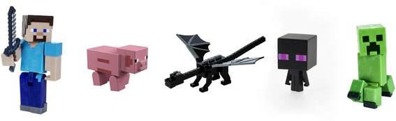 Mattel Minecraft mini figūrėlės kaina