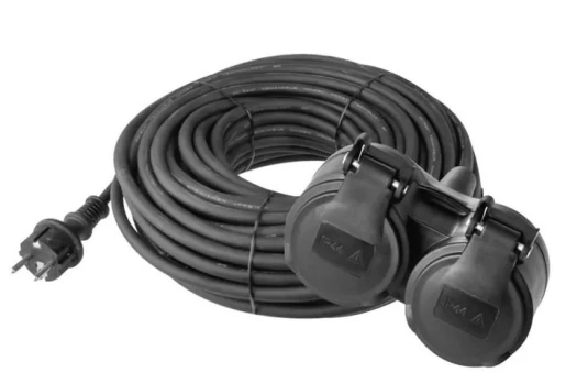 Ilgiklis EMOS, IP44, 25 m, juodos sp.