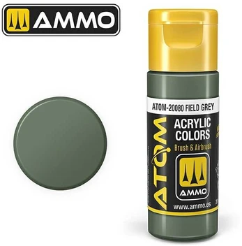AMMO by MIG Jimenez AMMO MIG - ATOM Akriliniai dažai Field Pilkas, 20ml, 20080
