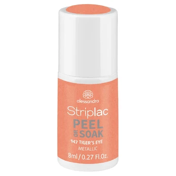 Alessandro STRIPLAC PEEL OR SOAK nagų lakas TIGER`S EYE 8 ml