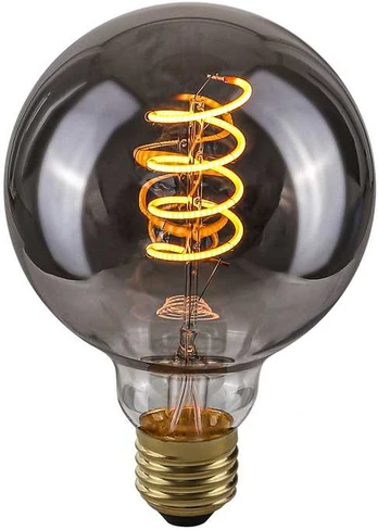 E27 4W 2200K G95 Spiral Smoke