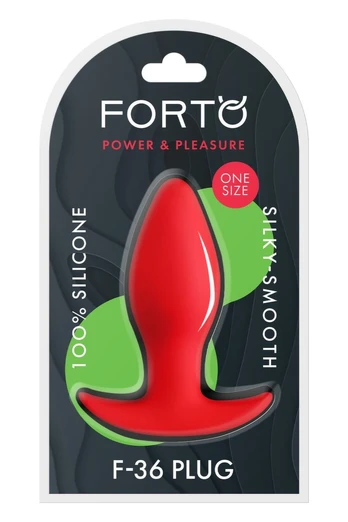 FORTO F-36 T Plug Red - Premium Silicone Medium Anchor Base Plug
