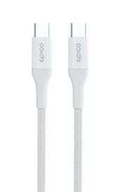 Epico Braided PD Cable 1.2m USB-C to USB-C - Baltas kaina