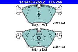 ATE 13.0470-7268.2 Brake pad set