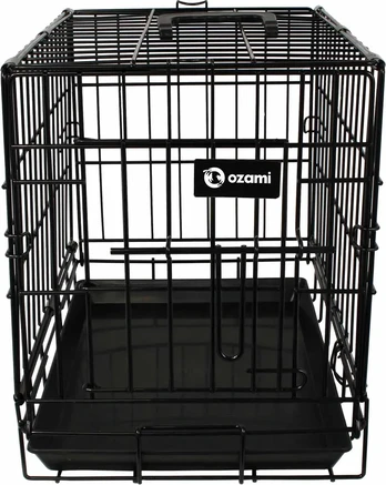 Ozami - Wire transport cage 47,5x31,5x39cm - Black