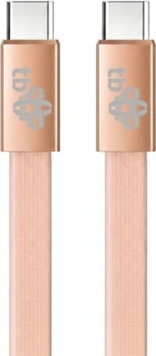 TB Cable USB C - USB C 1m flat peach