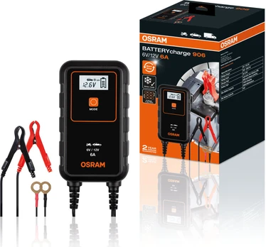 OSRAM IŠMANUS AKUMULIATORIAUS ĮKROVIKLIS 6A 6V/12V