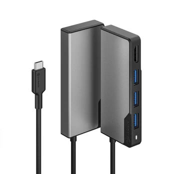 ALOGIC USB-C Fusion CORE 5 in 1 V2 HDMI & USB Hub ? Kosminė pilka