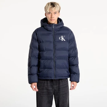 puchowa Calvin Klein Jeans Ls Nylon Monogram Puff Jacket Blue - Dydis M (LV04RD528G CEF Striukės)