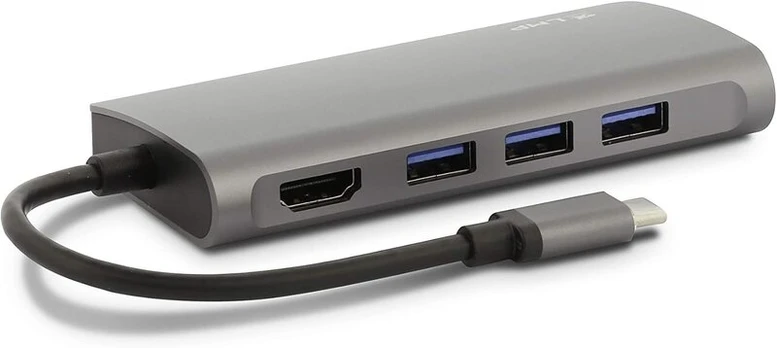 Lmp Usb-c mini Dock – 8 prievadų Usb-c mini dokas su Hdmi, Usb 3.0, Ethernet, Sd/microsd, Usb-c