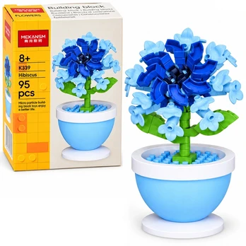 Technical blocks Series: Flowers in a mini pot HIBISKUS 95pcs ZA6289 E