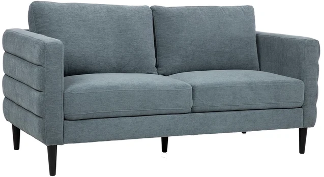 Home4You Sofa STEVENS 2-seater, greenish-pilkas