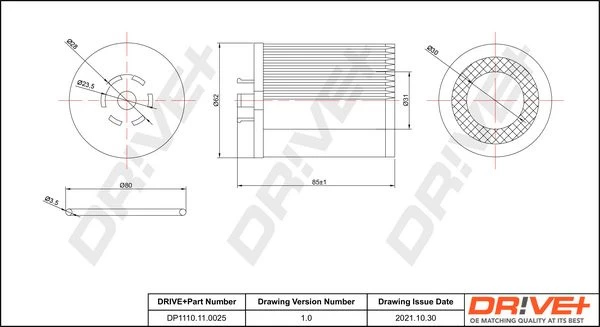 Alyvos filtras Dr!ve+ DP1110.11.0025