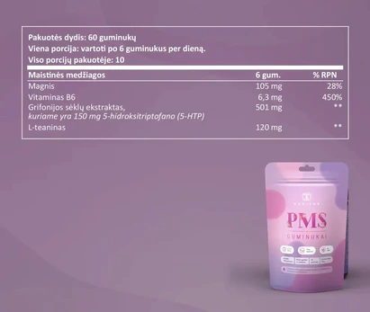 Sapiens PMS guminukai Maisto papildas