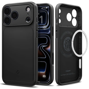 Juodas dėklas Apple iPhone 17 Pro Max / 18 Pro Max telefonui "Spigen Thin Fit Magsafe"