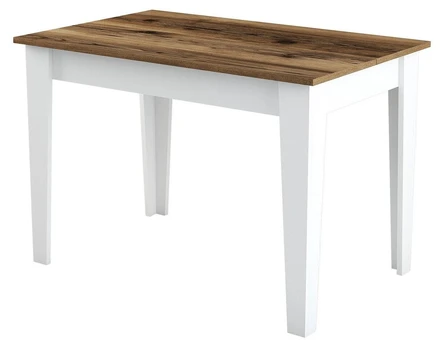 Valgomojo stalas Kiev 511-Walnut, White Graikinis riešutas Balta