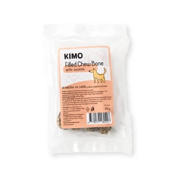 Kimo skanėstas šunims kaulas su lašiša, 120 g