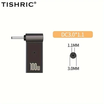 TISHRIC 100W PD Greitas Įkrovimas USB-C į DC Adapteris, DC 3.0 X 1.1