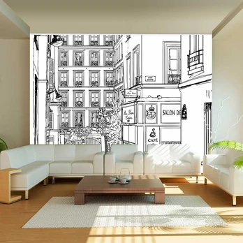 Artgeist Fototapetas - A walk through Parisian streets