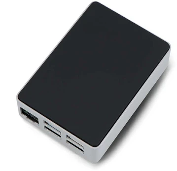 Raspberry Pi 5 dėklas – aliuminis – sidabrinė-juoda – Flirc