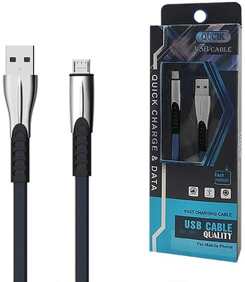 Laidas Senbono BW02 Micro, Micro USB/USB A, 100 cm, mėlyna sp.