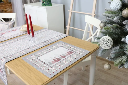Textile Idea kalėdinė stalo servetėlė Paslaptingas miškas, 4 vnt.