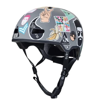 Šalmas Micro ABS Sticker (M 54-58cm), pilkas