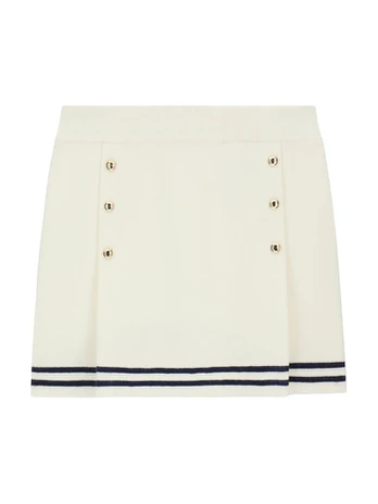 Guess Mini sijonas J6BD02Z 1277 Kreminė Regular Fit