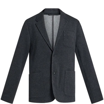Švarkas vyrams, Pilka, Dbl face knit blazer