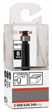 Freza laminatui BOSCH, HM d=9,5 mm, l=25 mm, kotas 8 mm, UŽS kaina