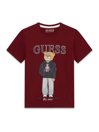 Guess Marškinėliai L6YI19 K3750 Vyšninė Regular Fit