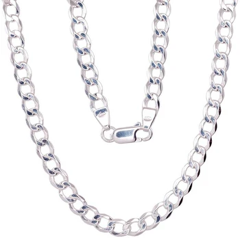Sidabrinė grandinėlė Curb 4.5 mm - 4.5 mm. - 55 - 11.9 g.