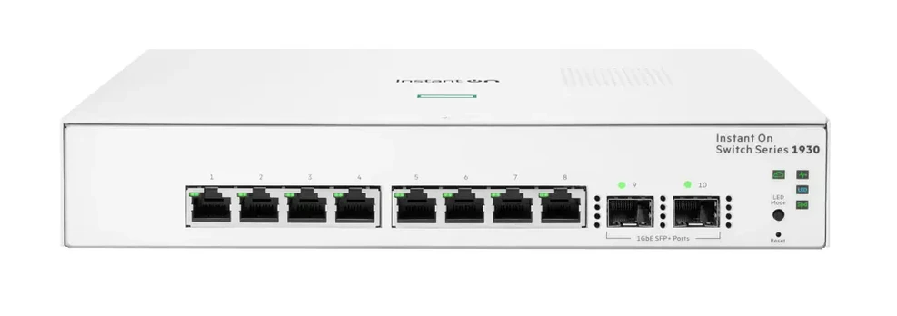 HPE Networking Instant On Switch 8p Gigabit 2p SFP 1930