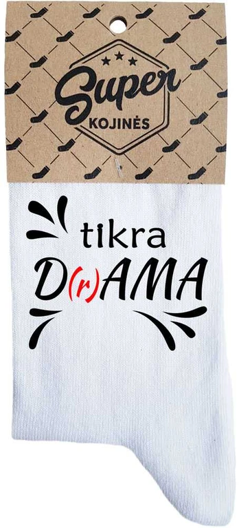 Moteriškos kojinės „Tikra D(r)ama“
