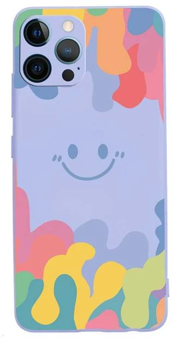 Dėklas Smile Face, žydras - Iphone 14 Pro Max