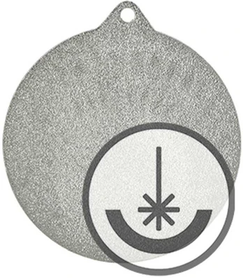 Detal Medal grawerowany laserem- RMI