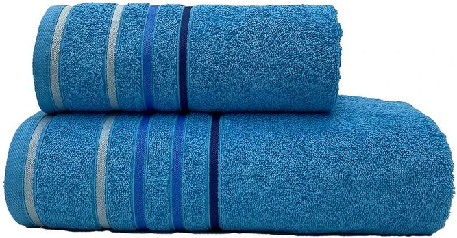 RIPOSO rankšluostis Stripe Turquoise 50x100 cm