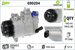 VALEO  VAL690204 Air conditioning compressor kaina