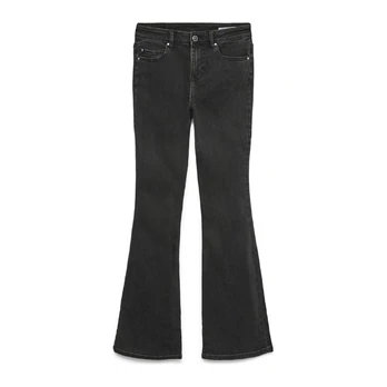 Platėjantys džinsai moterims, Juoda, Flash flared jeans