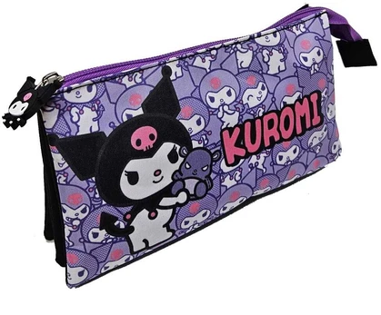 Kelioninis Manenti Hello Kitty Kuromi triple pencil case