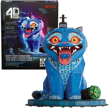Spinmaster 4D Build - K-Pop Demon Hunters - Derpy Tiger and Sussie Vogel